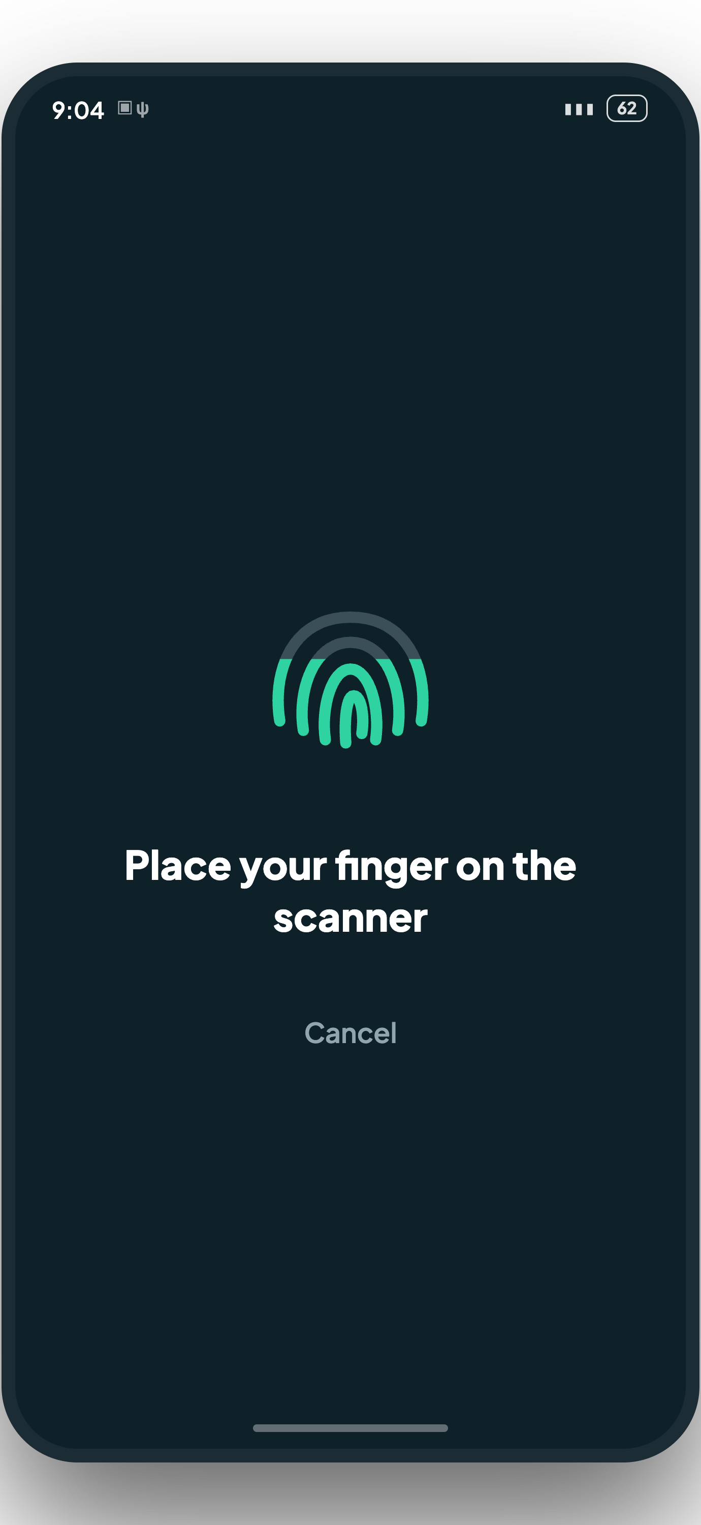 Enrolling a fingerprint on the kiosk